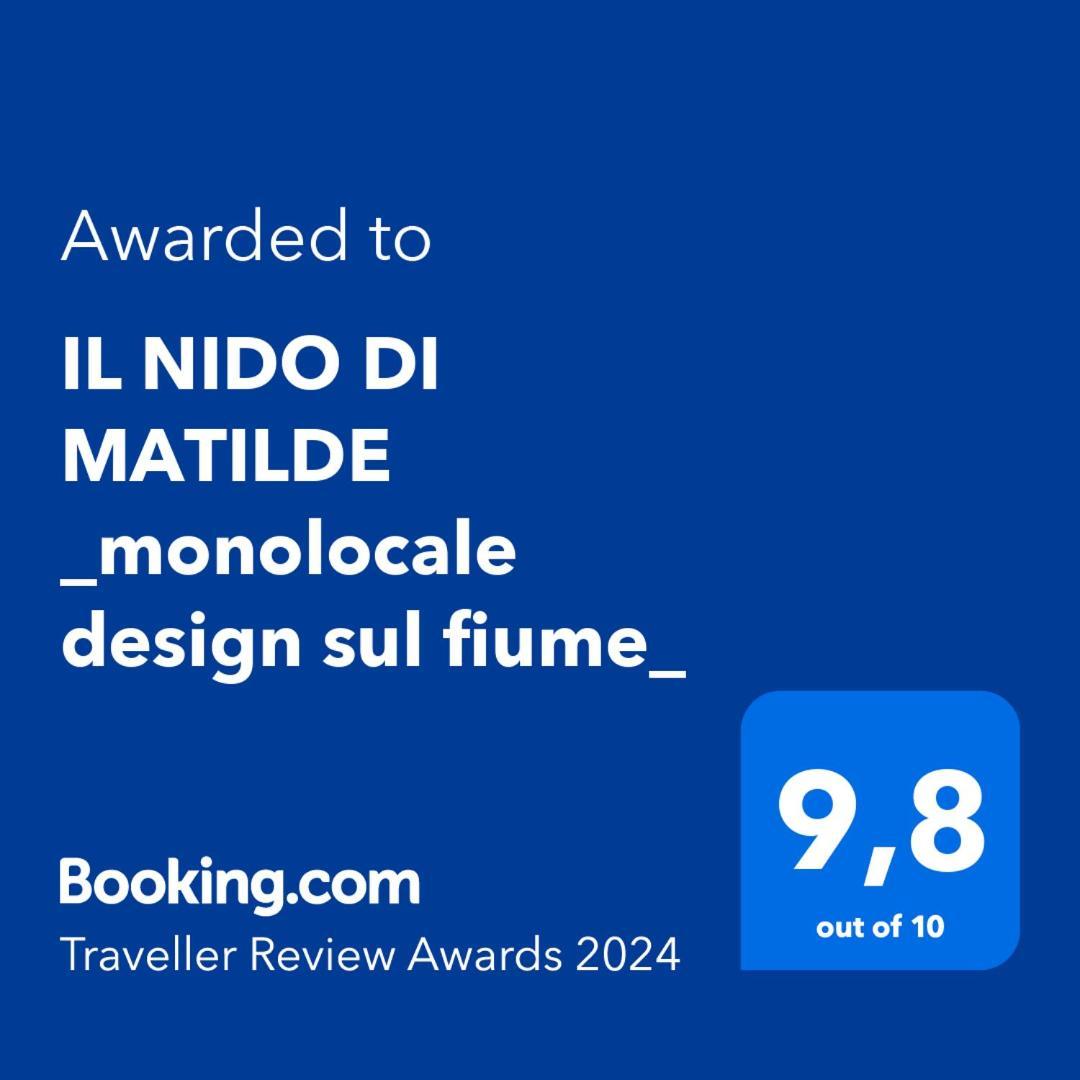 Il Nido Di Matilde _Monolocale Design Sul Fiume_ Apartamento Rossena Exterior foto